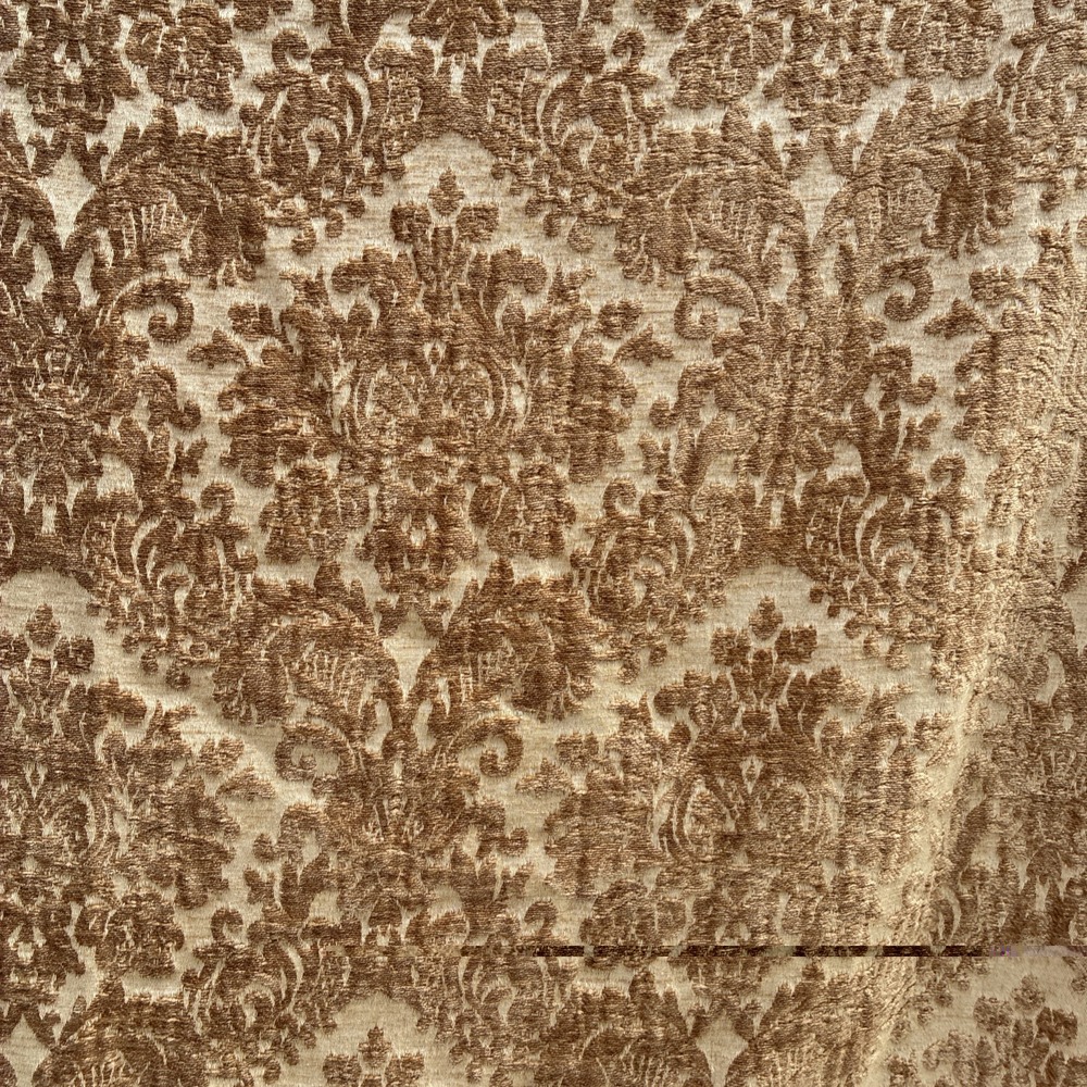 FabriCut Damask Cut Velvet Fabric Home Decor Upholstery 2 Yards X 52"